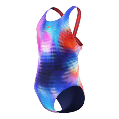 Girl's All Over Print Leaderback One Piece Swimsuit