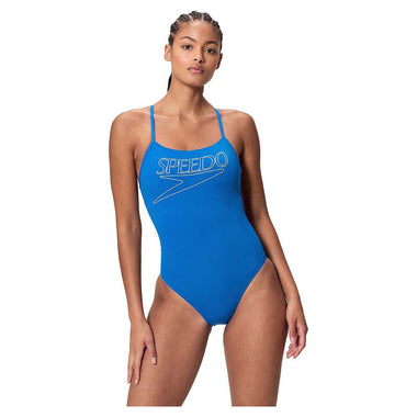 Women's Classic Logo Thinstrap One Piece Swimsuit