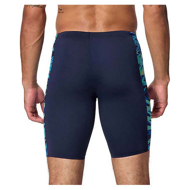 Men's Print Spliced Jammer Shorts
