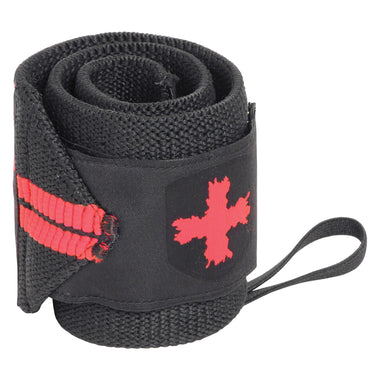 Red Line Thumb Loop Wrist Wraps