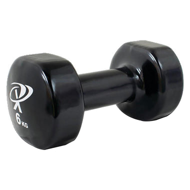 6Kg Coloured Vinyl Dipped Dumbbell