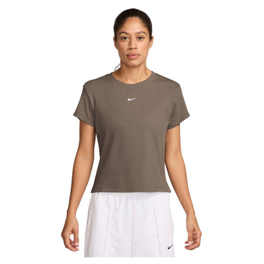 Women's Sportswear Tight Ribbed Short Sleeve T-Shirt