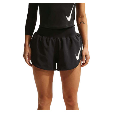 Women's Tempo Flow Swoosh Dri-Fit Mid-Rise Brief-Lined Running Shorts