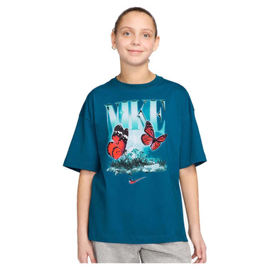 Girl's Sportswear Butterfly Oversized Tee