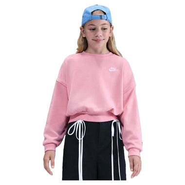 Girl's Sportswear Club Fleece Boxy Crewneck Sweatshirt
