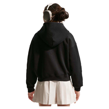 Girl's Sportswear Studio Oversized Fleece Full-Zip Jacket