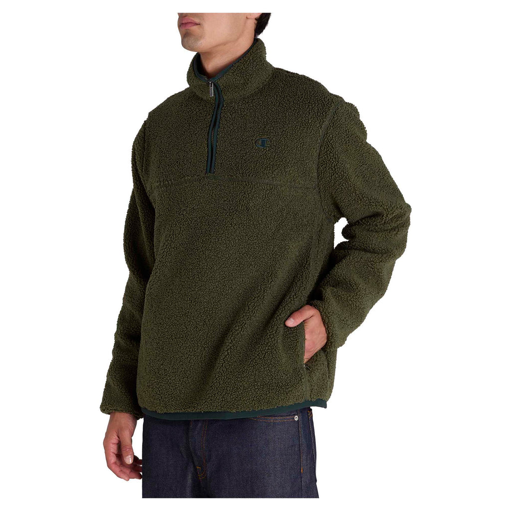 Zipper Champion Sherpa Fleece Jacket Todd Snyder Champion Sherpa Jacket Olive