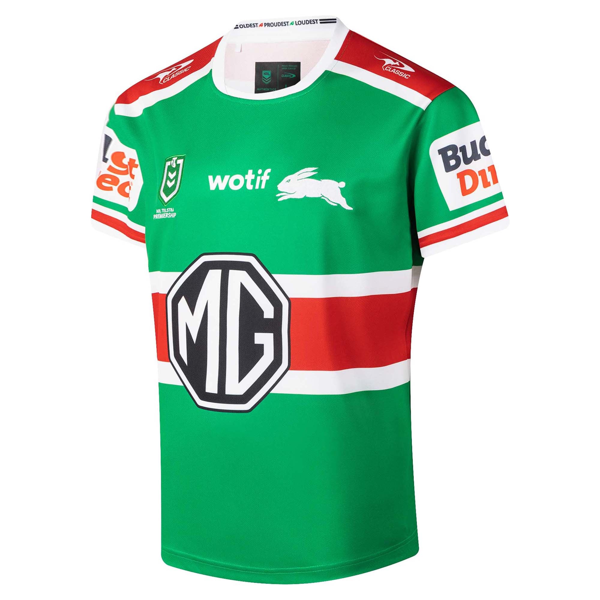Maillot South Sydney Rabbitohs 2002 - Taille XL Homme, Marque ISC, Occasion Bon état