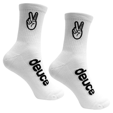 White Mid Socks