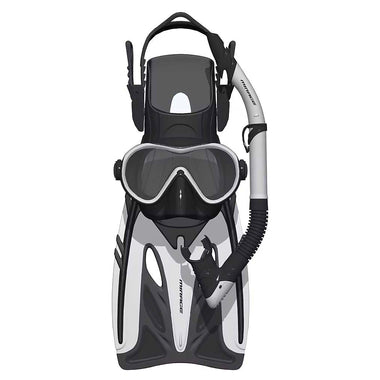 Phantom Silicone Mask, Snorkel & Fin Set