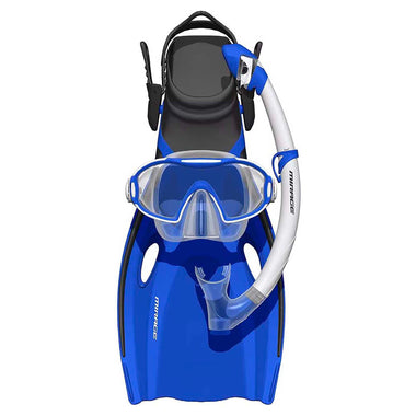Junior's Horizon Dry Silicone Mask, Snorkel & Fin Set (Size S/M)