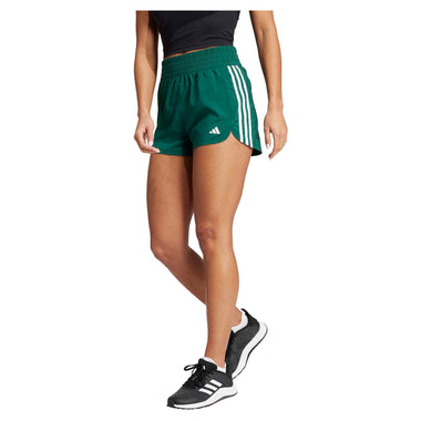 Women's Pacer Training 3-Stripes Woven High Rise Shorts