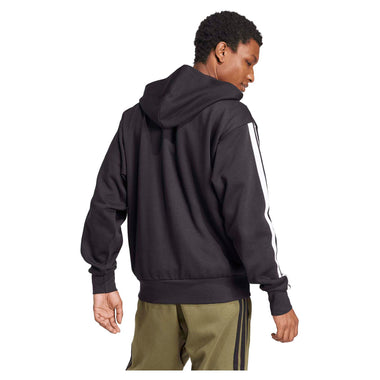Men's Essentials Three Stripes Fleece Hooded Jacket