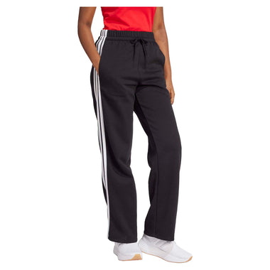 Women's Essentials 3-Stripes Open Hem Fleece Pants