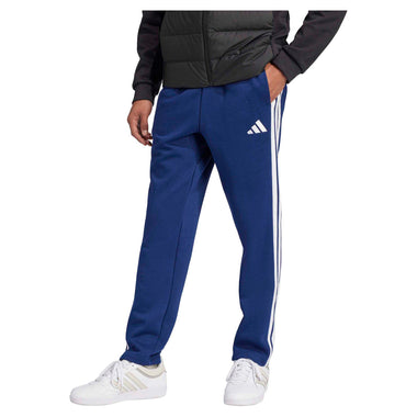 Men's Essential Three Stripes Fleece Open Hem Pants
