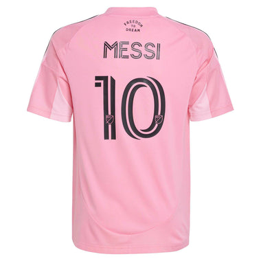 Junior's Inter Miami Lionel Messi 2025/26 Home Soccer Jersey