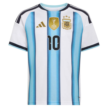 Junior's Argentina Lionel Messi 2026 Home Replica Soccer Jersey