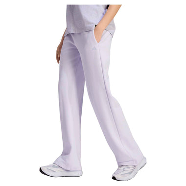 Women's Essentials Small Logo Feel Cozy Open-Hem Pants