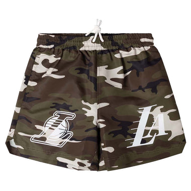 Junior's NBA Los Angeles Lakers Camo Tech Print Shorts