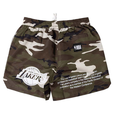 Junior's NBA Los Angeles Lakers Camo Tech Print Shorts