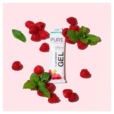 50g Raspberry & 30mg Caffeine Fluid Energy Gel