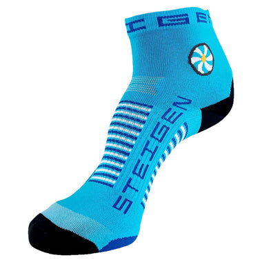 Breezy Blue 1/4 Running Socks