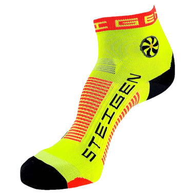 Fluro Yellow 1/4 Running Socks