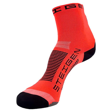 Fluro Red 1/2 Running Socks