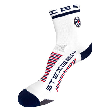 White 1/2 Running Socks
