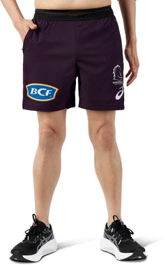 Junior's NRL Brisbane Broncos 2024 Replica Training Shorts