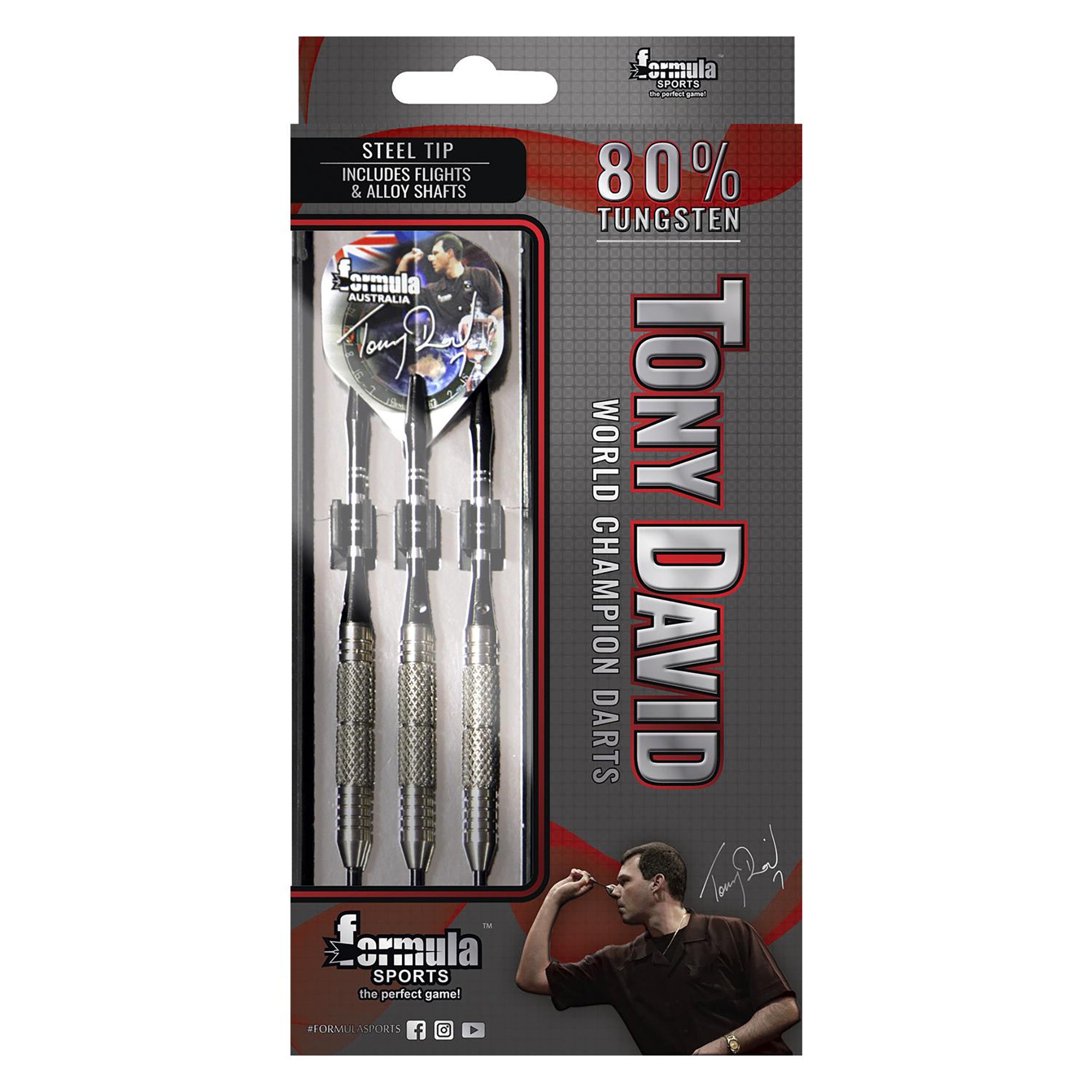 formula TONY DAVID 21g スティールダーツ Formula Sports Tony David 80% Tungsten Darts | INTERSPORT AUSTRALIA