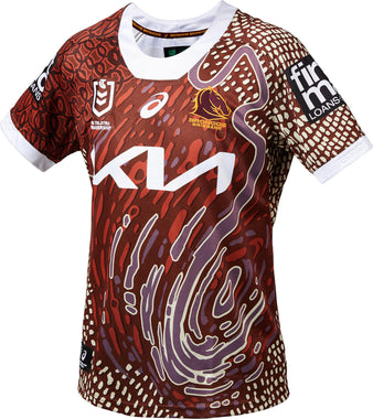 Men's NRL Brisbane Broncos 2024 Replica Indigenous Jersey