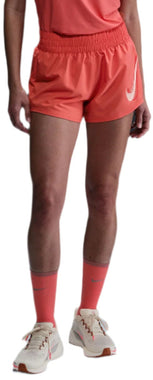 Women's One Swoosh Dri-FIT Mid-Rise Brief-Lined Running Shorts