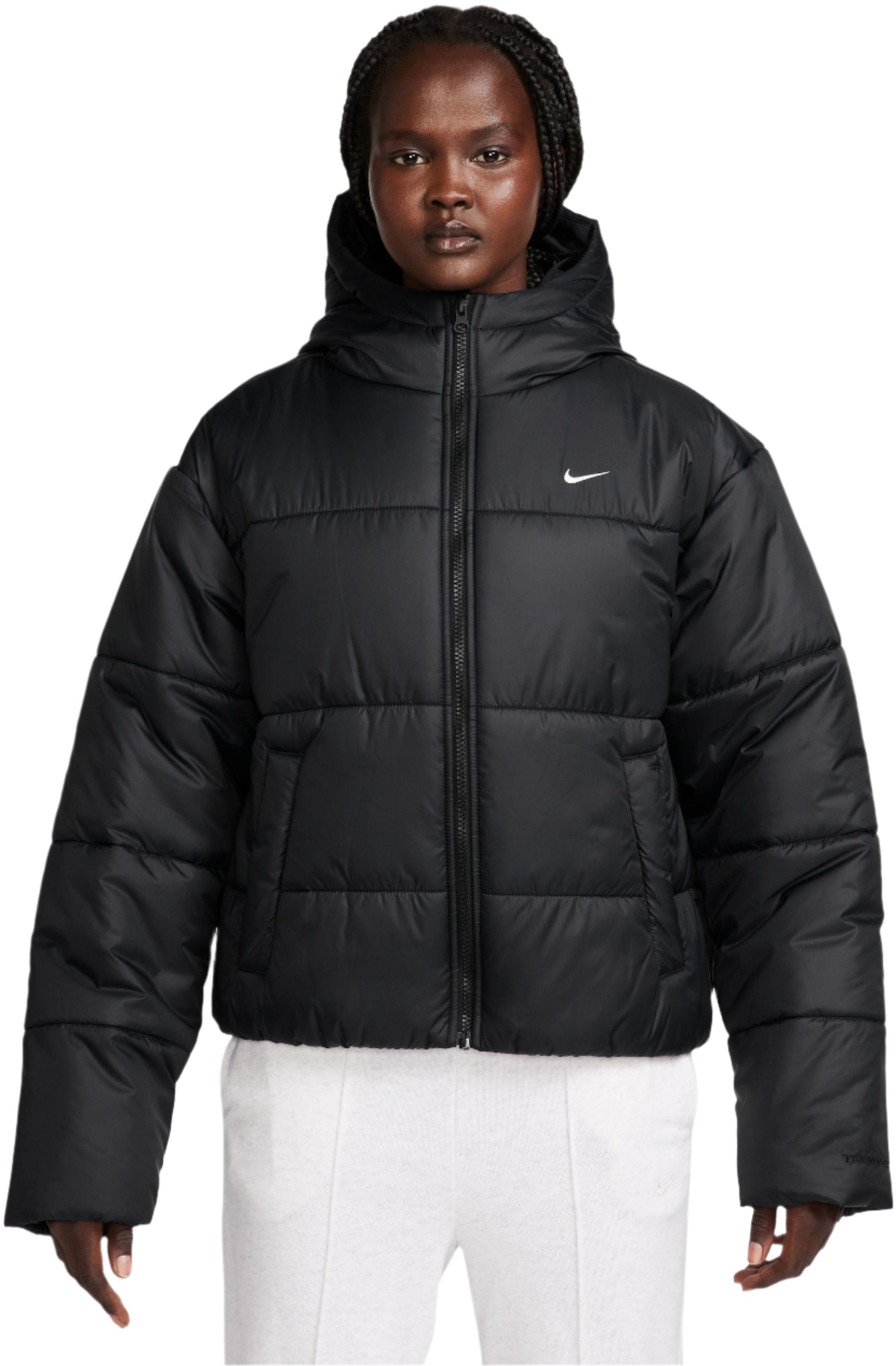 women's nike black puffer jacket