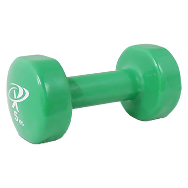 5Kg Coloured Vinyl Dipped Dumbbell