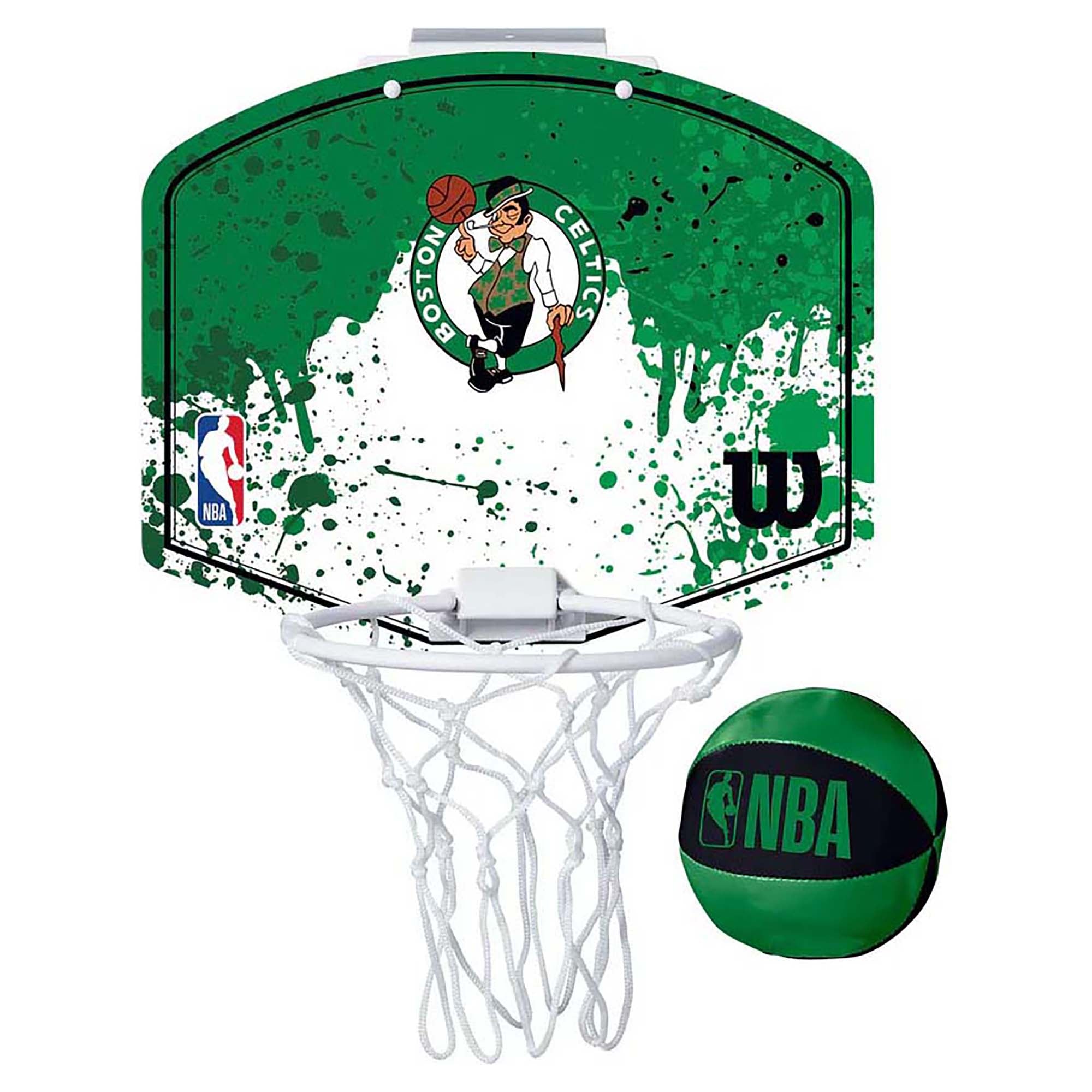 Wilson NBA Boston Celtics Team Mini Hoop Basketball System