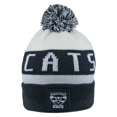 Adult's AFL Geelong Cats Football Club Bar Beanie