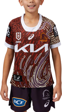 Junior's NRL Brisbane Broncos 2024 Replica Indigenous Jersey