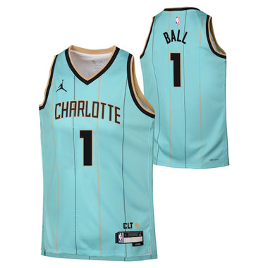 Junior's NBA Charlotte Hornets Lonzo Ball 2024/25 City Edition Swingman Jersey