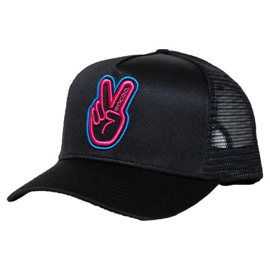 Miami Vice Peace Trucker Hat