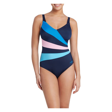 Women's Wrap Panel One Piece Swimsuit