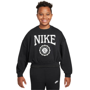 Sportswear Club Big Kids Girls French Terry Crew Neck Sweatshirt