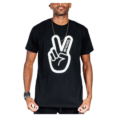 Men's Black/White Peace Tee