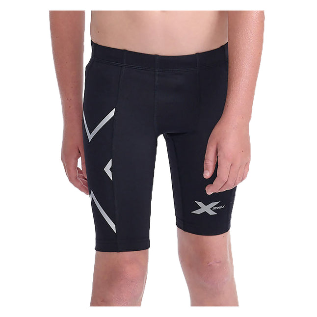 2xu Shorts Boys Black Compression Shorts Core Boys Compression 1/2