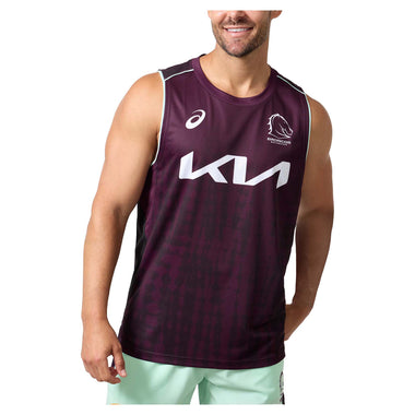 Men's NRL Brisbane Broncos 2025 Training Singlet