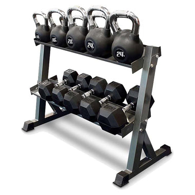 2 Tier Kettlebell/Dumbbell Rack