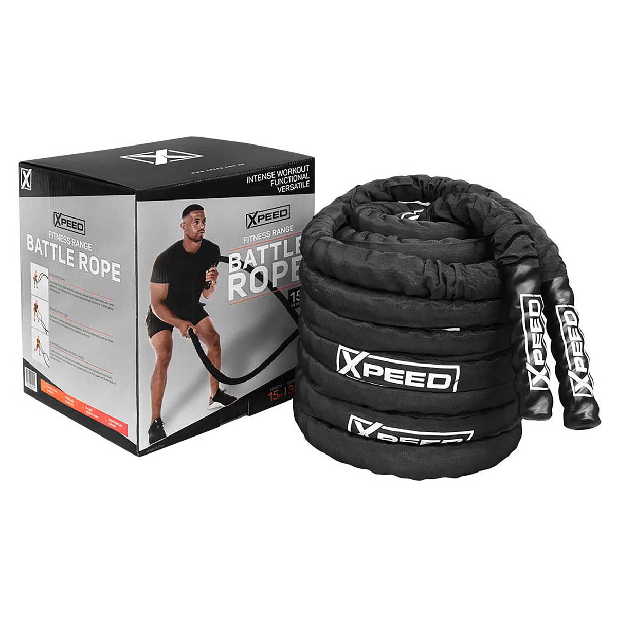 Xpeed 15m Battle Rope With Casing