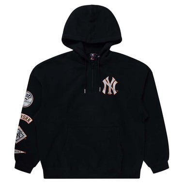 Men's MLB New York Yankees Snow Camo Quarter Zip Hoodie