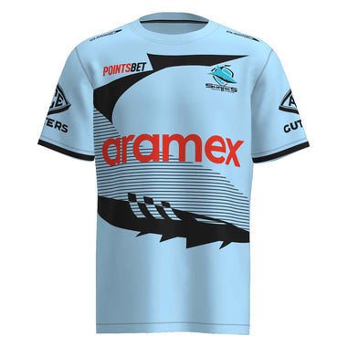 Men's NRL Cronulla Sharks 2023 Warm Up Tee
