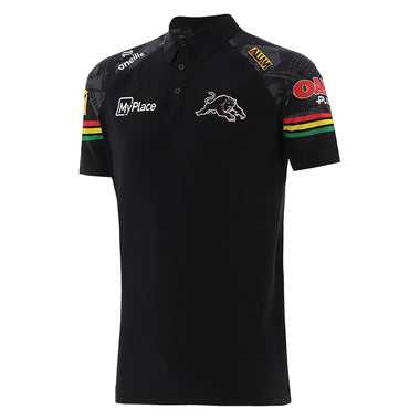 Men's NRL Penrith Panthers 2024 Black Media Polo